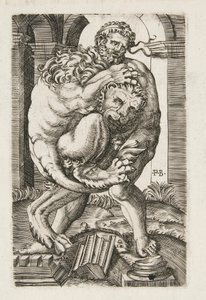 Hércules y el león de Nemea de Monogrammist B