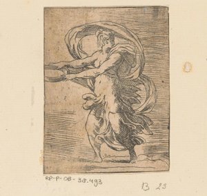 Mujer joven con plataforma de Monogrammist FP (Italië; 16e eeuw)