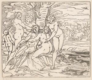 Venus llora la muerte de Adonis de Monogrammist GGN (attributed to)