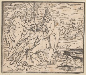 Venus llora la muerte de Adonis de Monogrammist GGN (attributed to)