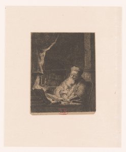 Filósofo dormido de Monogrammist LP (Frankrijk)