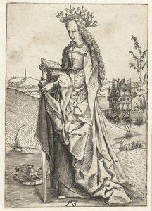 Santa Catalina de Alejandría de Monogrammist MZ