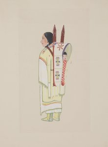 Mujer Kiowa, c.1934 de Monroe Tsatoke