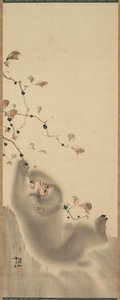 Mono colgando de una rama, 1780