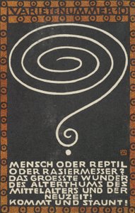 Número de variedad 10: Hombre o reptil o navaja, 1907