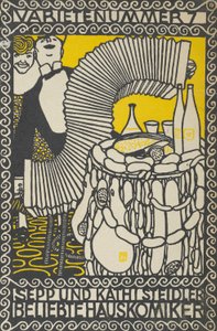 Acto de variedad 7: Sepp y Kathi Steidler, comediantes populares, 1907 de Moritz Jung