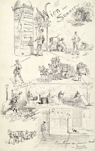 Tipos vieneses 1885 (Viena en verano) de Moritz Ledeli