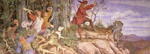 La leyenda de la fundación de Wartburg: Wartberg, serás un castillo para mí de Moritz Ludwig von Schwind