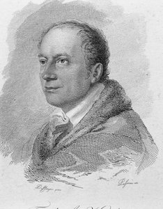 Retrato de Friedrich Kind, grabado por Passini (grabado) de Moritz Michael (after) Daffinger