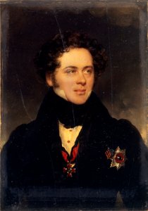 Retrato del Conde Alexey Alexeyevich Perovsky 1787-1837, escritor Antony Pogorelsky, 1827 de Moritz Michael Daffinger