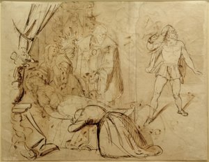 Estudio para una escena de cuento de hadas de Moritz Ludwig von Schwind