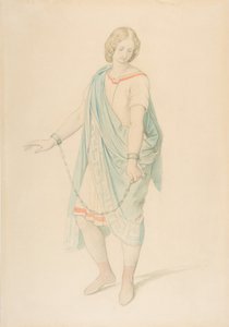 La soprano Karoline Hetzenecker en el papel de Sesto en La clemencia de Tito, ca. 1848 de Moritz Ludwig von Schwind