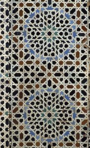 Madrasa Bou Inania, azulejos zellij, siglo XIV de Moroccan School
