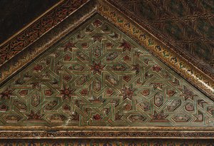 Kasbah de Thamiel glaoui, techo (detalle) de Moroccan School