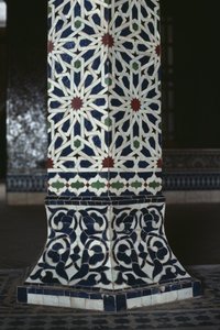 Kasbah de Thamiel glaoui, azulejos zellij (detalle)