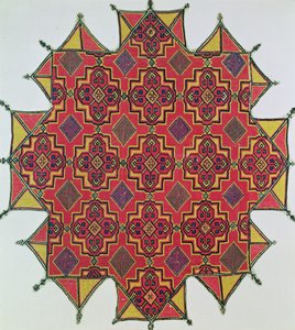 Textil con patrón geométrico de Moroccan School
