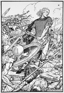 Alfredo el Grande en la Batalla de Ashdown, 871