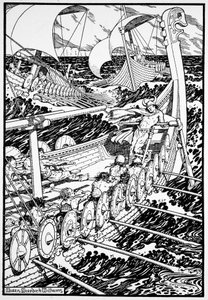 La llegada de los normandos, 1913