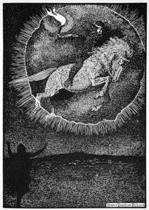 La visión del hombre en el caballo gris, 1913
