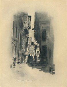 Una calle de El Cairo, 1903 de Mortimer L Menpes