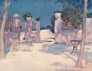 Un jardín, Atenas de Mortimer L Menpes