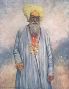 Un sirviente del Maharajá de Cutch, 1903 de Mortimer L Menpes