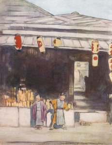 Un pintor de letreros, c. 1887, 1901 de Mortimer L Menpes