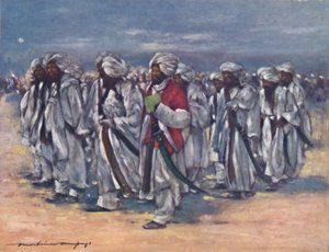 Jefes baluchis en el día del durbar