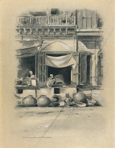 Bazar en Delhi, 1903 de Mortimer L Menpes