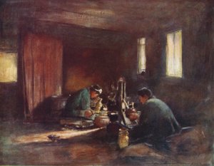 Trabajadores del bronce, c1887, 1901 de Mortimer L Menpes