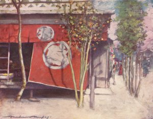 La cortina roja, c1887, 1901
