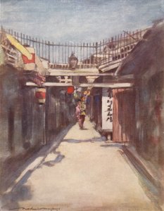 La calle con la galería, c1887, 1901 de Mortimer L Menpes