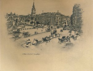 Trafalgar Square, 1903 de Mortimer L Menpes