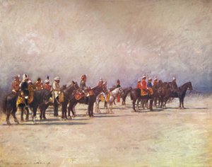 Virrey revisando las tropas, 1903