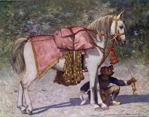 Un famoso caballo llevado en el séquito del Rao de Cutch de Mortimer Ludington Menpes