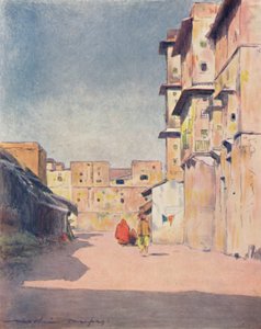 Una calle en Jeypore, 1905 de Mortimer Ludington Menpes