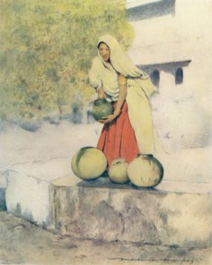 Una Mujer en el Pozo, Jeypore, 1905 de Mortimer Ludington Menpes