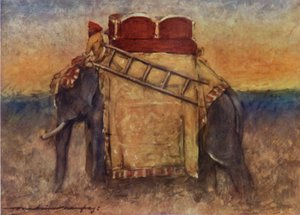 Un Elefante de la India Central de Mortimer Ludington Menpes