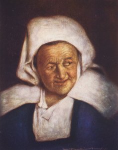 Una anciana (litografía en color) de Mortimer Ludington Menpes