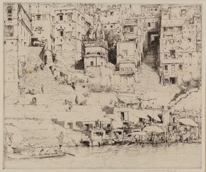Ciudad en el Ganges de Mortimer Ludington Menpes