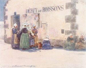 Debit de Boissons (litografía en color) de Mortimer Ludington Menpes