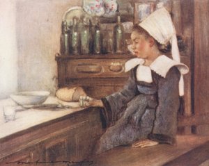Dejeuner (litografía en color) de Mortimer Ludington Menpes