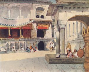 En el Templo de Amritsar, 1905