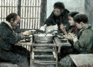 Cena japonesa de Mortimer Ludington Menpes