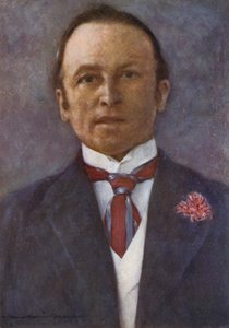 Lord Curzon en su estudio en Delhi de Mortimer Ludington Menpes