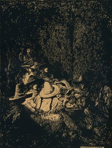 Escena nocturna en Puebla, c1895, 1896 de Mortimer Ludington Menpes