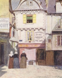Place Henri Quatre, Vannes (litografía en color) de Mortimer Ludington Menpes