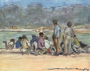 Estanque en los Jardines de las Tullerías de Mortimer Ludington Menpes