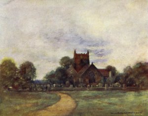 La iglesia en Wargrave de Mortimer Ludington Menpes