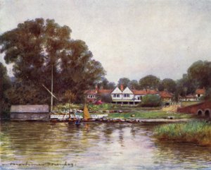 El jardín de rosas en Sonning de Mortimer Ludington Menpes